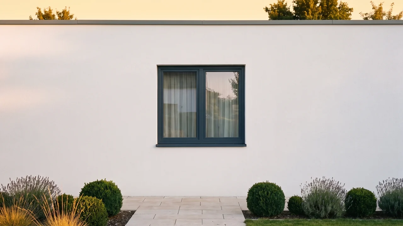 Haus mit BUDVAR Ecofutural Reno-Fenstern – Außenansicht