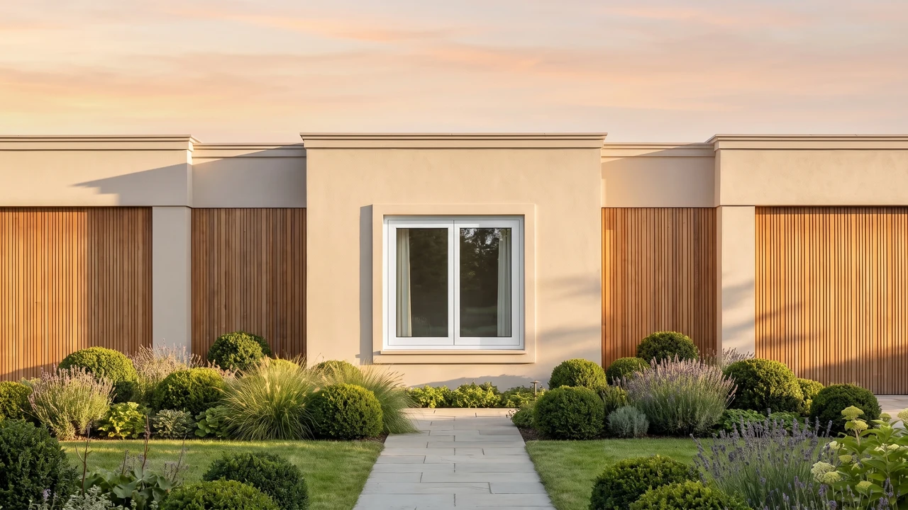 Haus mit BUDVAR Ecofutural Reno-Fenstern — Außenansicht