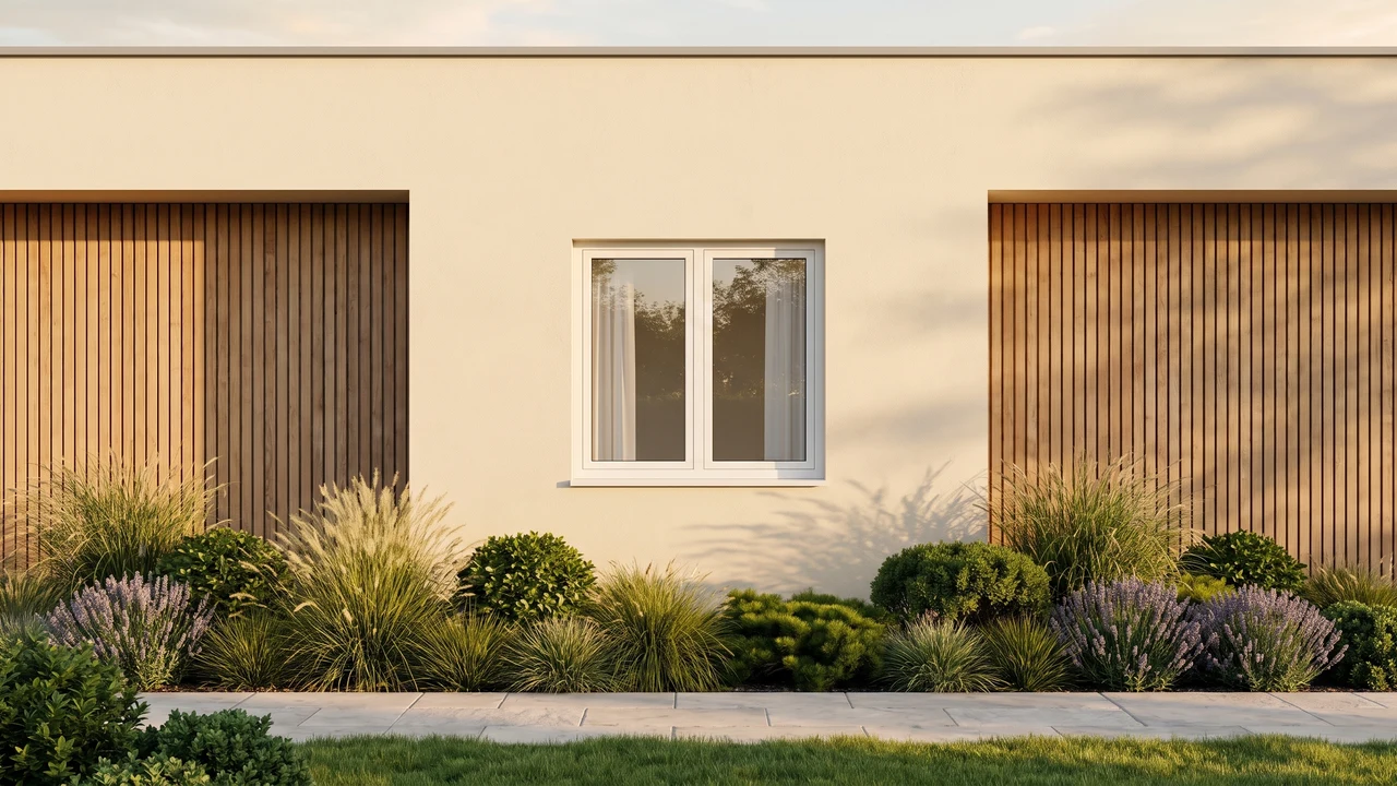 Haus mit BUDVAR MB-79N US-Fenstern — Außenansicht