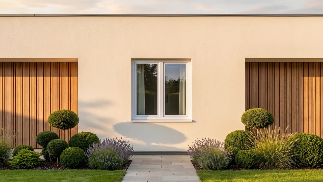 Haus mit BUDVAR T-Classic Plus Reno-Fenstern — Außenansicht