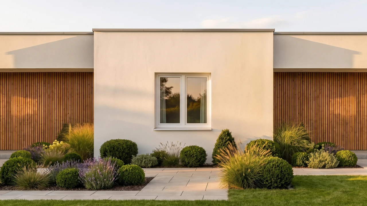 Haus mit BUDVAR T-Classic Slim-Fenstern — Außenansicht