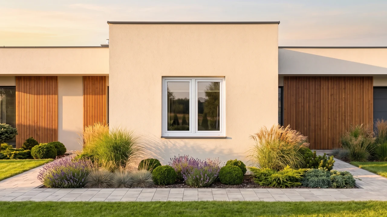 Haus mit BUDVAR T-Classic-Fenstern — Außenansicht