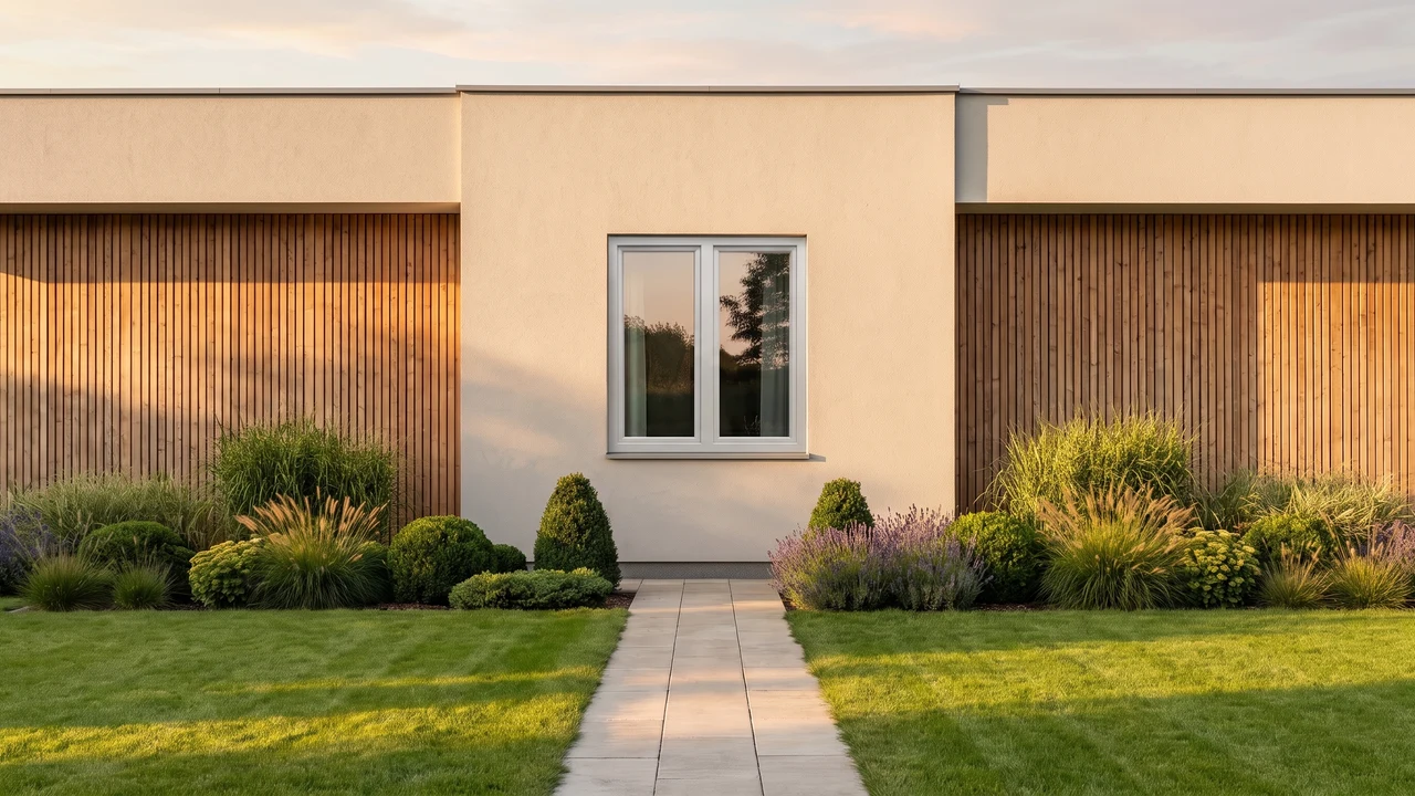 Haus mit BUDVAR T-Comfort CH-Fenstern — Außenansicht