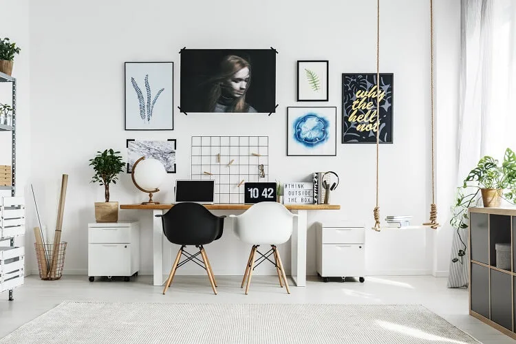 Fensterbelichtung im Arbeitszimmer